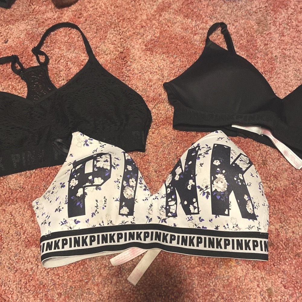 TWO Pink bra lot (see description)